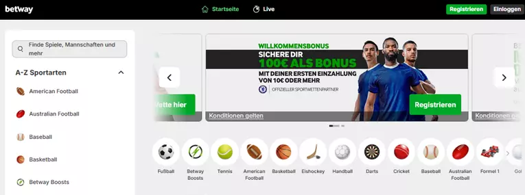 Betway bonus